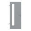 JELD-WEN Innentür Flint Grey Optima DuriTop CPL mit Lichtausschnitt LÖ-62 bandseitig
