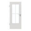 GARANT Zimmertür 0160-60 Silver Grey CePaL mit Lichtausschnitt LA-DIN Sprosse SP0