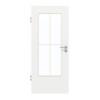 GARANT Zimmertür D354-60 Designer White Resopal mit Lichtausschnitt LA-DIN Sprosse SP0