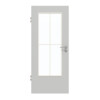 GARANT Zimmertür D92-60 Dove Grey Resopal mit Lichtausschnitt LA-DIN Sprosse SP0
