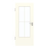 GARANT Zimmertür W980ST15 Platinweiß GHK08 mit Lichtausschnitt LA-DIN Sprosse SP0