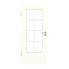 GARANT Zimmertür U11026SD Kristallweiß GHK08 mit Lichtausschnitt LA-DIN Sprosse SP1