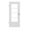 GARANT Zimmertür 0160-60 Silver Grey CePaL mit Lichtausschnitt LA-DIN Sprosse SP10