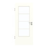 GARANT Zimmertür U11026SD Kristallweiß GHK08 mit Lichtausschnitt LA-DIN Sprosse SP10
