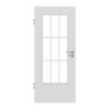 GARANT Zimmertür 0160-60 Silver Grey CePaL mit Lichtausschnitt LA-DIN Sprosse SP2