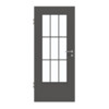 GARANT Zimmertür 10622-60 Ebony CePaL mit Lichtausschnitt LA-DIN Sprosse SP2