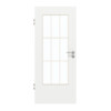 GARANT Zimmertür D354-60 Designer White Resopal mit Lichtausschnitt LA-DIN Sprosse SP2