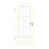 GARANT Zimmertür U11026SD Kristallweiß GHK08 mit Lichtausschnitt LA-DIN Sprosse SP2