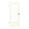 GARANT Zimmertür 0105-60 Pearl White CePaL mit Lichtausschnitt LA-DIN Sprosse SP4