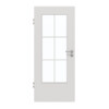 GARANT Zimmertür 0160-60 Silver Grey CePaL mit Lichtausschnitt LA-DIN Sprosse SP4