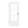 GARANT Zimmertür D354-60 Designer White Resopal mit Lichtausschnitt LA-DIN Sprosse SP4