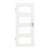 GARANT Zimmertür D354-60 Designer White Resopal mit Lichtausschnitt LA-11
