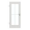 GARANT Zimmertür 0160-60 Silver Grey CePaL mit Lichtausschnitt LA-2 Sprosse SP0