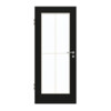 GARANT Zimmertür 0901-60 Black Resopal mit Lichtausschnitt LA-2 Sprosse SP0