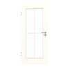 GARANT Zimmertür W1000ST3 Premium Weiß GHK08 mit Lichtausschnitt LA-2 Sprosse SP0