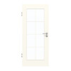 GARANT Zimmertür 0105-60 Pearl White CePaL mit Lichtausschnitt LA-2 Sprosse SP1