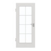 GARANT Zimmertür 0160-60 Silver Grey CePaL mit Lichtausschnitt LA-2 Sprosse SP1