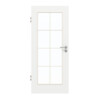 GARANT Zimmertür D354-60 Designer White Resopal mit Lichtausschnitt LA-2 Sprosse SP1
