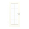 GARANT Zimmertür W1000ST3 Premium Weiß GHK08 mit Lichtausschnitt LA-2 Sprosse SP1