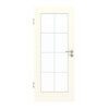 GARANT Zimmertür W980ST15 Platinweiß GHK08 mit Lichtausschnitt LA-2 Sprosse SP1