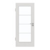 GARANT Zimmertür 0160-60 Silver Grey CePaL mit Lichtausschnitt LA-2 Sprosse SP10