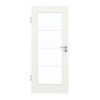 GARANT Zimmertür Quer Authentic Bianco CePaL mit Lichtausschnitt LA-2 Sprosse SP10