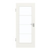 GARANT Zimmertür Weißlack 9016 CePaL mit Lichtausschnitt LA-2 Sprosse SP10