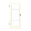 GARANT Zimmertür W980ST15 Platinweiß GHK08 mit Lichtausschnitt LA-2 Sprosse SP10