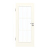 GARANT Zimmertür 0105-60 Pearl White CePaL mit Lichtausschnitt LA-2 Sprosse SP2
