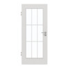 GARANT Zimmertür 0160-60 Silver Grey CePaL mit Lichtausschnitt LA-2 Sprosse SP2