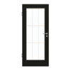 GARANT Zimmertür 0901-60 Black Resopal mit Lichtausschnitt LA-2 Sprosse SP2