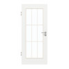 GARANT Zimmertür D354-60 Designer White Resopal mit Lichtausschnitt LA-2 Sprosse SP2