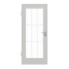 GARANT Zimmertür D92-60 Dove Grey Resopal mit Lichtausschnitt LA-2 Sprosse SP2