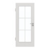 GARANT Zimmertür 0160-60 Silver Grey CePaL mit Lichtausschnitt LA-2 Sprosse SP4