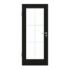 GARANT Zimmertür 0901-60 Black Resopal mit Lichtausschnitt LA-2 Sprosse SP4