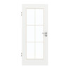 GARANT Zimmertür D354-60 Designer White Resopal mit Lichtausschnitt LA-2 Sprosse SP4