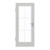 GARANT Zimmertür D92-60 Dove Grey Resopal mit Lichtausschnitt LA-2 Sprosse SP4