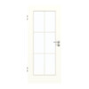 GARANT Zimmertür U11026SD Kristallweiß GHK08 mit Lichtausschnitt LA-2 Sprosse SP4