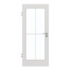GARANT Zimmertür 0160-60 Silver Grey CePaL mit Lichtausschnitt LA-3 Sprosse SP0