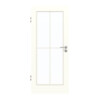 GARANT Zimmertür U11026SD Kristallweiß GHK08 mit Lichtausschnitt LA-3 Sprosse SP0