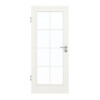 GARANT Zimmertür Quer Authentic Bianco CePaL mit Lichtausschnitt LA-3 Sprosse SP1