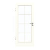GARANT Zimmertür U11026SD Kristallweiß GHK08 mit Lichtausschnitt LA-3 Sprosse SP1