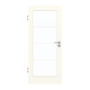 GARANT Zimmertür 0105-60 Pearl White CePaL mit Lichtausschnitt LA-3 Sprosse SP10