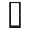 GARANT Zimmertür 0901-60 Black Resopal mit Lichtausschnitt LA-3 Sprosse SP10