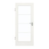 GARANT Zimmertür Quer Authentic Bianco CePaL mit Lichtausschnitt LA-3 Sprosse SP10