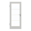 GARANT Zimmertür D92-60 Dove Grey Resopal mit Lichtausschnitt LA-3 Sprosse SP10