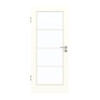 GARANT Zimmertür U11026SD Kristallweiß GHK08 mit Lichtausschnitt LA-3 Sprosse SP10