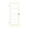 GARANT Zimmertür W980ST15 Platinweiß GHK08 mit Lichtausschnitt LA-3 Sprosse SP10