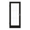 GARANT Zimmertür 0901-60 Black Resopal mit Lichtausschnitt LA-3 Sprosse SP2