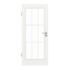 GARANT Zimmertür D354-60 Designer White Resopal mit Lichtausschnitt LA-3 Sprosse SP2